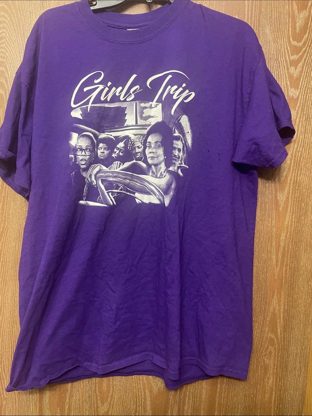 Gildan Purple 'Girls Trip' Short Sleeve Graphic Tee 100% cotton